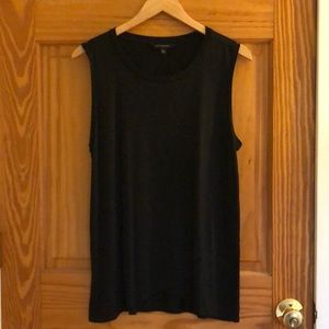 Black sleeveless top